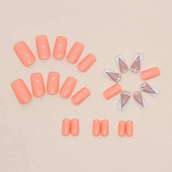 12 Sizes-24 Pcs Press On Nails Z694