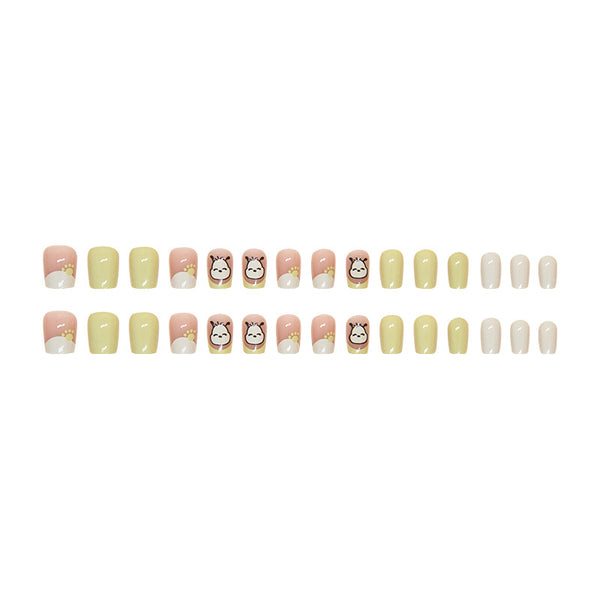 12 Sizes-24 Pcs Press On Nails R847