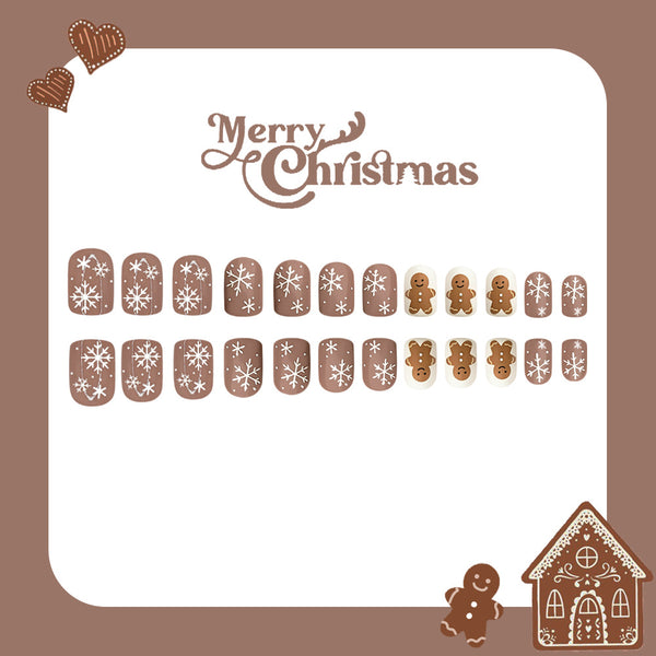 12 Sizes-24 Pcs Press On Nails MX297