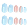 12 Sizes-24 Pcs Press On Nails JP4384