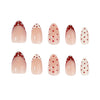 12 Sizes-24 Pcs Press On Nails JP4430