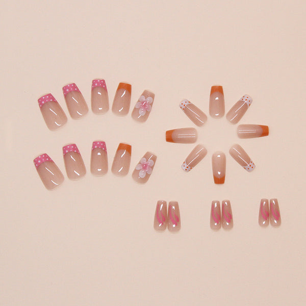 12 Sizes-24 Pcs Press On Nails W1684