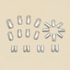 12 Sizes-24 Pcs Press On Nails Y1515
