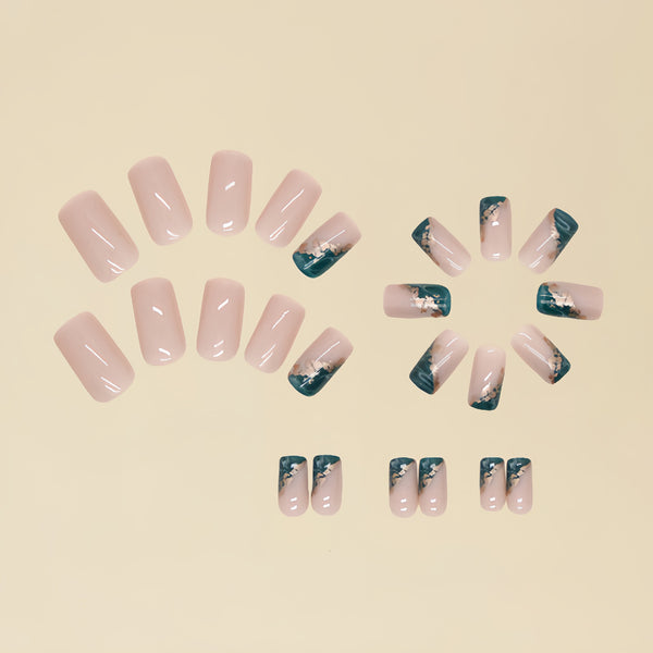 12 Sizes-24 Pcs Press On Nails Y009