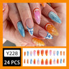 12 Sizes-24 Pcs Press On Nails Y228