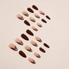 12 Sizes-24 Pcs Press On Nails W1428