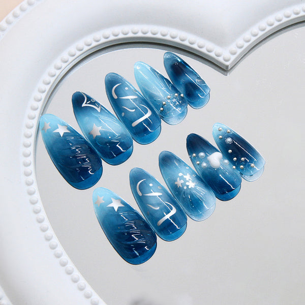 12 Sizes-24 Pcs Press On Nails Z1148