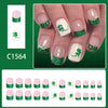12 Sizes-24 Pcs Press On Nails C1564