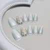 12 Sizes-24 Pcs Press On Nails MY044