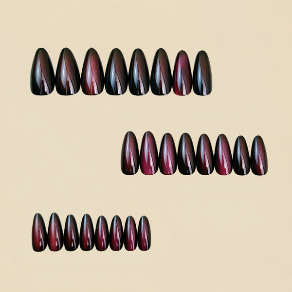 12 Sizes-24 Pcs Press On Nails Y1488