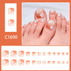 12 Sizes-24 Pcs Press On Nails C1690