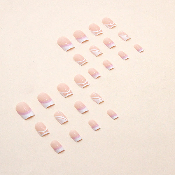 12 Sizes-24 Pcs Press On Nails W318