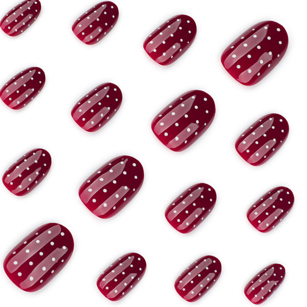 12 Sizes-24 Pcs Press On Nails JP4223