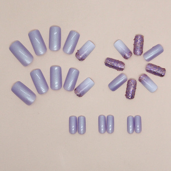 12 Sizes-24 Pcs Press On Nails W1329