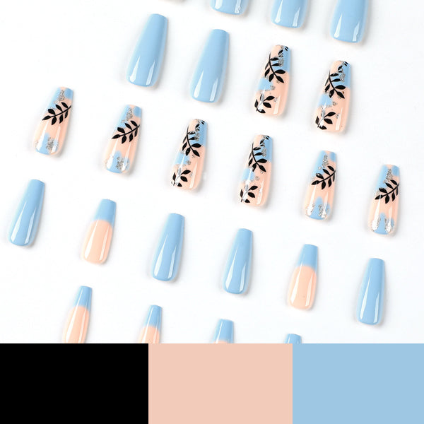 12 Sizes-24 Pcs Press On Nails JP2016