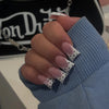 12 Sizes-24 Pcs Press On Nails JP4293