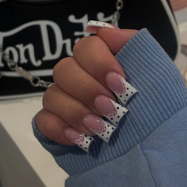 12 Sizes-24 Pcs Press On Nails JP4293