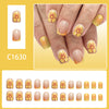 12 Sizes-24 Pcs Press On Nails C1630