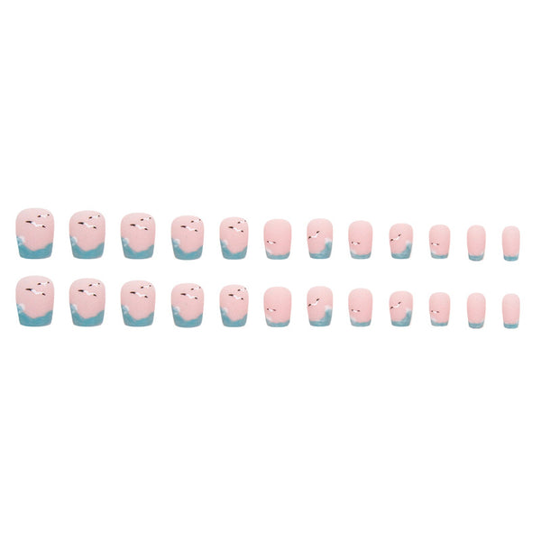 12 Sizes-24 Pcs Press On Nails W1169