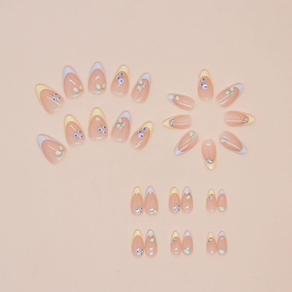 12 Sizes-24 Pcs Press On Nails W1625