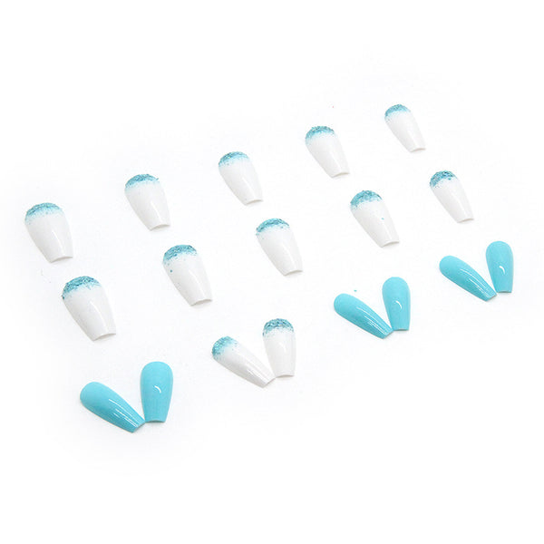 12 Sizes-24 Pcs Press On Nails W169