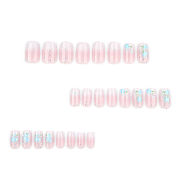 12 Sizes-24 Pcs Press On Nails JP3897
