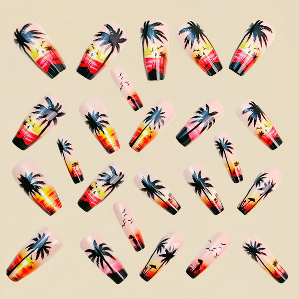 12 Sizes-24 Pcs Press On Nails Y953