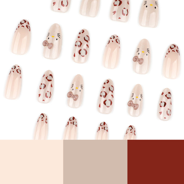12 Sizes-24 Pcs Press On Nails JP4061