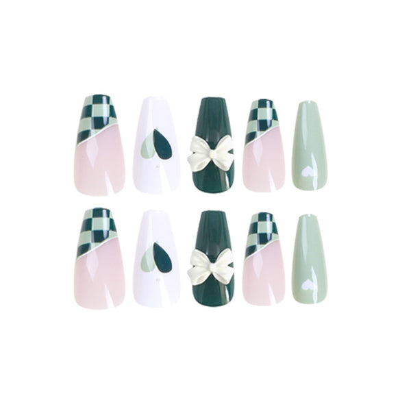 12 Sizes-24 Pcs Press On Nails JP1539