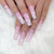 Long Matte Pink Square Press on Nails