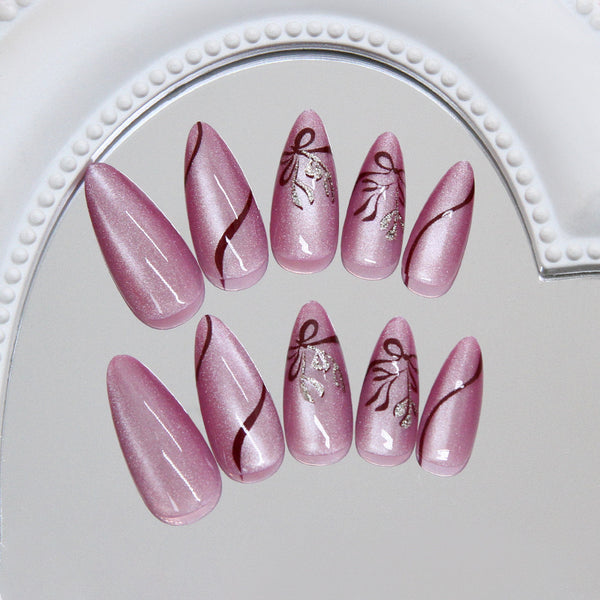 12 Sizes-24 Pcs Press On Nails W2124