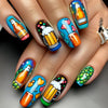 12 Sizes-24 Pcs Press On Nails Y619
