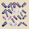 12 Sizes-24 Pcs Press On Nails Y1621