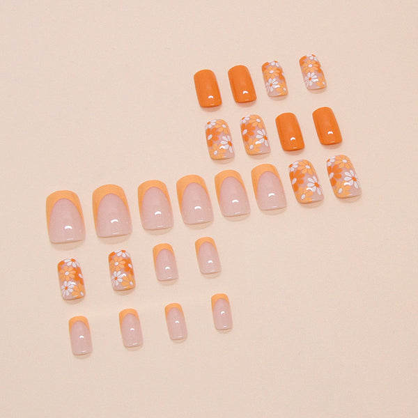 12 Sizes-24 Pcs Press On Nails W1689