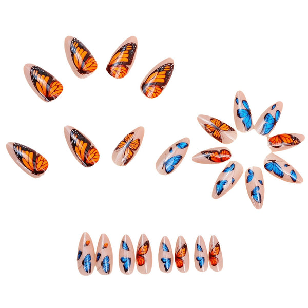 12 Sizes-24 Pcs Press On Nails Y1960