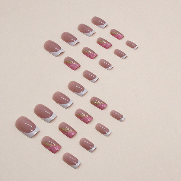 12 Sizes-24 Pcs Press On Nails W1237