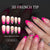 12 Sizes-24 Pcs Press On Nails C1334