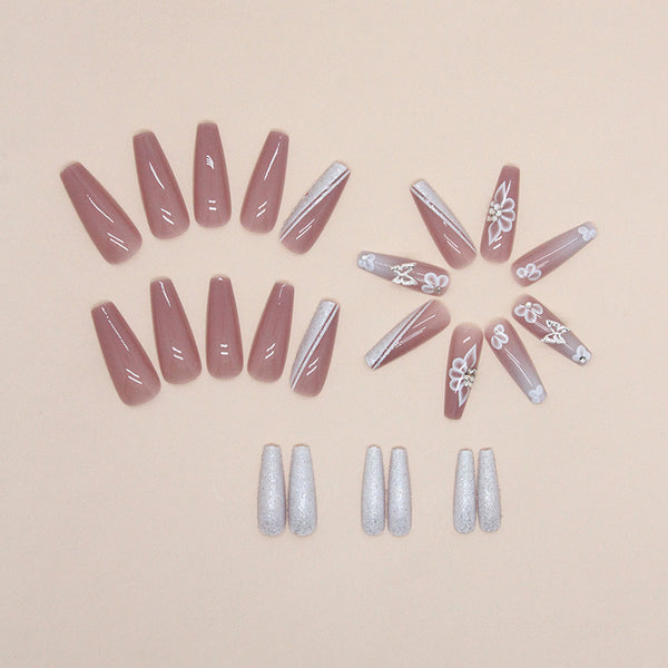 12 Sizes-24 Pcs Press On Nails Z741