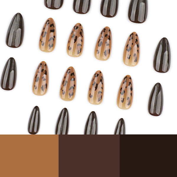 12 Sizes-24 Pcs Press On Nails JP4084