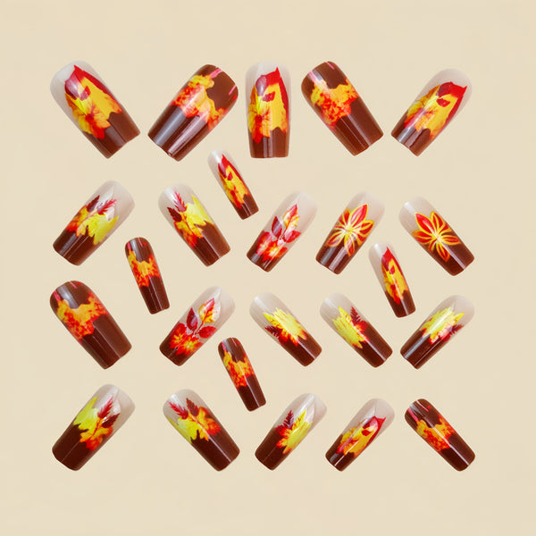 12 Sizes-24 Pcs Press On Nails Y1464