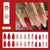 12 Sizes-24 Pcs Press On Nails W767
