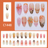 12 Sizes-24 Pcs Press On Nails C1448