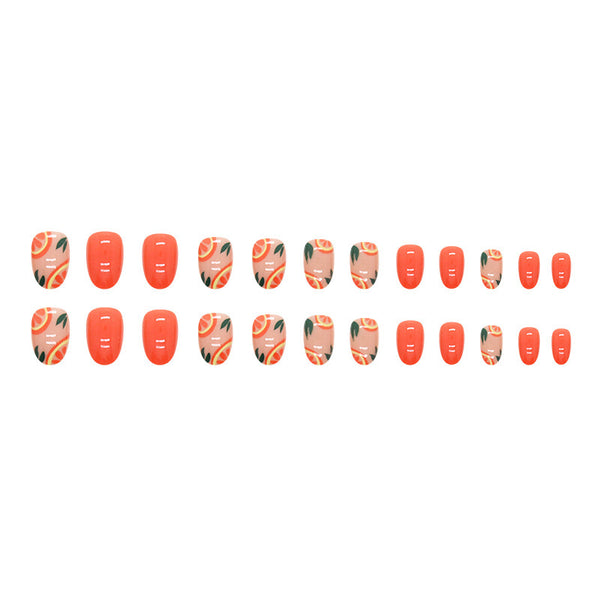 12 Sizes-24 Pcs Press On Nails Y100