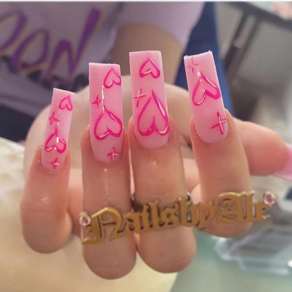 12 Sizes-24 Pcs Press On Nails JP1343
