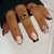 12 Sizes-24 Pcs Press On Nails W422