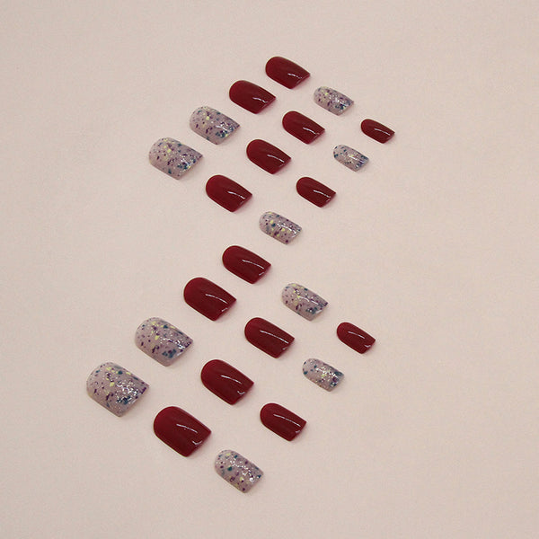 12 Sizes-24 Pcs Press On Nails W1400
