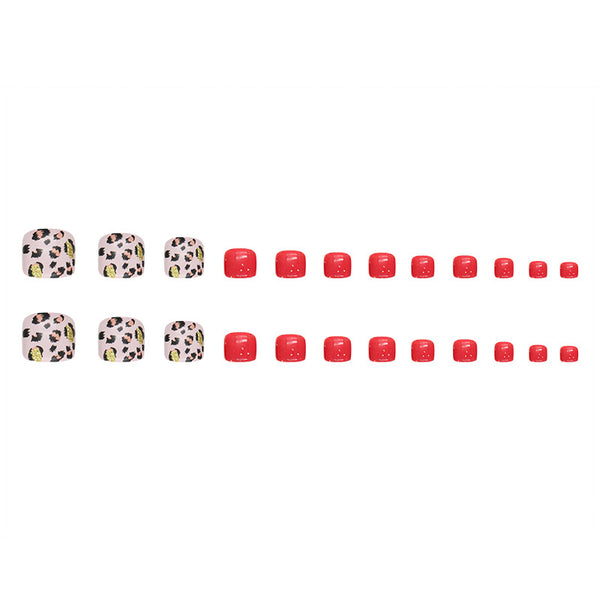 12 Sizes-24 Pcs Press On Nails F091