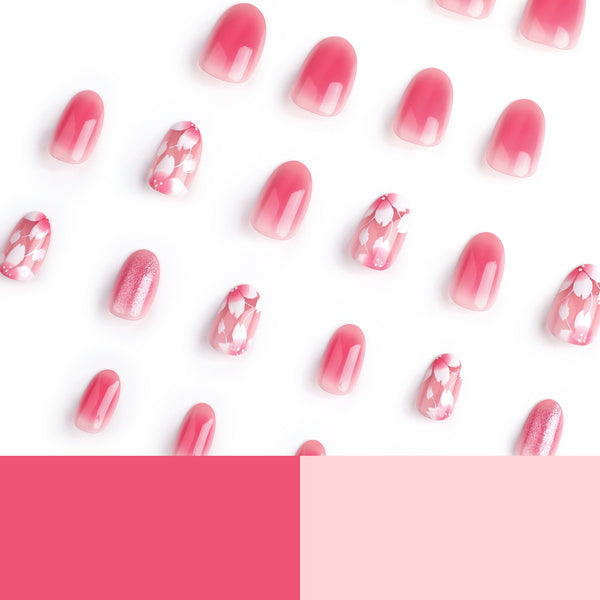 12 Sizes-24 Pcs Press On Nails JP2601