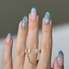 12 Sizes-24 Pcs Press On Nails BZ1417