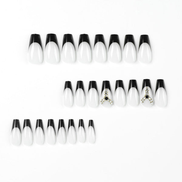 12 Sizes-24 Pcs Press On Nails JP2464